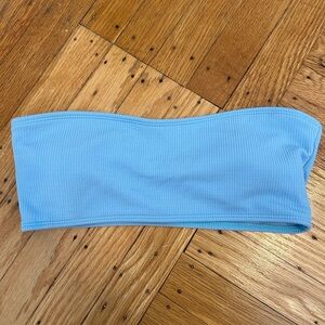 Light blue bandeau bikini top size S